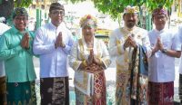 Upacara Penobatan Abhiseka Ida Cokorda Puri Ageng Mengwi berlangsung khidmat di Pura Taman Ayun, Mengwi, Badung, Senin (7/7/2025). Turut hadir Wali Kota Denpsar dan Bupati Badung Adi Armawa. Foto: dok/pribadi