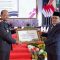 Foto: Penyerahan komitmen hibah dilakukan saat peringatan Hari Bhayangkara ke-79 di Markas Polda Jatim, Selasa (1/7/2025)