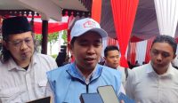 Bupati Jember, Muhammad Fawait, memberi keterangan usai mengikuti peluncuran 80.000 Koperasi Merah Putih secara virtual bersama Presiden Prabowo, Senin (21/7/2025).