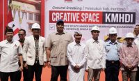Ground Breaking Creative Space KMHDI diikuti Menpora Dito Ariotedjo dan Utusan Khusus Presiden' Raffi Ahmad. Foto: dok/pribadi