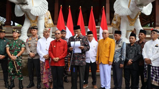 Pernyataan sikap FKUB merespon aksi demontrasi di Bali. Foto: dok/pribadi