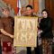 Bupati Satria saat acara Pisah Sambut Kepala Kejaksaan Negeri Klungkung dari Dr. Lapatawe B Hamka, S.H., M.H. kepada I Wayan Suardi, S.H., M.H. bertempat di Balai Budaya Ida Dewa Agung Istri Kanya, Jumat (18/7).