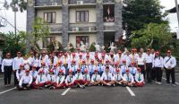 Pelepasan Kontingen PMI Kabupaten Klungkung yang akan mengikuti ajang Jumpa Bakti Gembira (JUMBARA) V Palang Merah Remaja (PMR) Provinsi Bali, Rabu, (16/7)