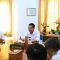 Bupati Satria saat memimpin Rapat Koordinasi Terbatas Pensertifikatan Tanah Negara di Desa Jungut Batu Kecamatan Nusa Penida, (4/6).