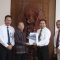 Rektor Universitas Udayana (Unud) Prof I Ketut Sudarsana saat menghadap Gubernur Bali Wayan Koster, Senin (11/08/2025). Foto: dok/Pemprov Bali.