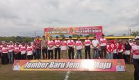 Pembukaan Liga Pelajar Jember 2025 di Stadion Notohadinegoro, Patrang, Sabtu (6/9/2025).