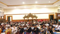 Rapat Evaluasi terkait penyelenggaraan Kesanga Festival Tahun 2025 dan juga keikutsertaan Kota Denpasar pada ajang Pesta Kesenian Bali (PKB) ke-XLVII, di Aula Dinas Kebudayaan, Jumat (5/9/2025). Foto: dok/pribadi