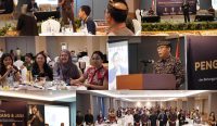 Suasana Seminar Nasional JMSI Bali tentang Pengadaan Barang dan Jasa di HARRIS Hotel & Residences Sunset Road, Badung, Kamis (18/9/2025), yang menghadirkan narasumber dari berbagai instansi dan diikuti pejabat pemerintah, akademisi, serta penyedia barang dan jasa