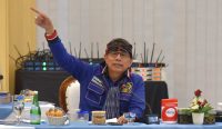 Anggota Komisi III DPR RI Hinca Pandjaitan saat melakukan Kunjungan Kerja Spesifik ke Medan, Sumatera Utara, Jumat (30/1/2026). Foto: Aar/Karisma