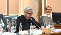 ggota Komisi XIII DPR RI, Mafirion, menyampaikan pandangannya terkait polemik penonaktifan jutaan peserta BPJS Kesehatan. Foto: Runi/Karisma.