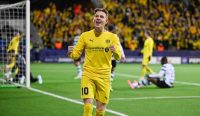 Jens Petter Hauge selebrasi gol Bodo Glimt ke gawang Sporting Lisbon Liga Champions