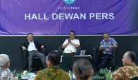 Diskusi Dewan Pers bersama Kementerian Hukum terkait RUU Hak Cipta di Hall Dewan Pers Jakarta