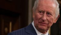 Raja Charles III usai menyampaikan pidato di hadapan Kongres Amerika Serikat di Capitol