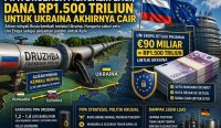 ilustrasi pipa Druzhba aliran minyak Rusia ke Eropa dan dana Uni Eropa untuk Ukraina