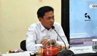 Anggota Komisi XI DPR RI Didik Haryadi saat kunjungan kerja Komisi XI DPR RI ke Surakarta, Jawa Tengah membahas stok BBM dan LPG jelang Iduladha