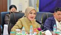 Anggota Komisi III DPR RI Widya Pratiwi saat melakukan kunjungan kerja spesifik ke Sumatera Utara terkait pengungkapan kasus prostitusi online yang melibatkan anak di bawah umur.