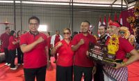 PDI Perjuangan Tabanan bangkitkan budaya hidup sehat lewat lomba senam sehat Nangun Sat Kerthi Loka Bali, Jumat (22/5/26). Foto: tim