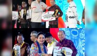 Gubernur Bali, Wayan Koster saat menerima penghargaan Bali sebagai peraih penghargaan Terbaik Pertama pada Kategori Penanggulangan Kemiskinan-Penurunan Stunting dan Penanganan Inflasi tingkat provinsi dalam ajang Apresiasi Pemerintah Daerah Berprestasi Tahun 2026 yang digelar Kementerian Dalam Negeri (Kemendagri) di Grand Ballroom Yogyakarta Marriott Hotel, Kamis (4/6/2026).