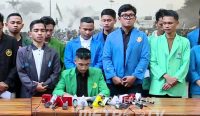 Aliansi BEM Bersatu menggelar konferensi pers menolak penunggangan gerakan mahasiswa oleh politik praktis serta mendukung Program Makan Bergizi Gratis (MBG) dan pemberantasan korupsi.