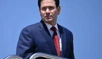 Marco Rubio Selat Hormuz saat menghadiri agenda diplomatik terkait ketegangan Amerika Serikat dan Iran di kawasan Teluk.