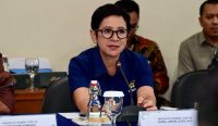 Anggota Komisi I DPR RI Nurul Arifin saat Kunjungan Kerja Spesifik di Lanud I Gusti Ngurah Rai Badung, Bali, membahas usulan peningkatan status pangkalan udara dari tipe B menjadi tipe A.