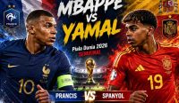 Prediksi Prancis vs Spanyol - Duel Kylian Mbappe vs Lamine Yamal pada semifinal Piala Dunia 2026 yang memperebutkan tiket menuju partai final.