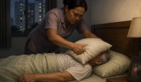 Ilustrasi PRT Indonesia di Singapura membekap ayah majikan dengan bantal dalam kasus pembunuhan yang berujung hukuman penjara seumur hidup.