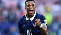Kylian Mbappe merayakan gol bersama Timnas Prancis jelang laga Prancis vs Maroko di perempat final Piala Dunia 2026.
