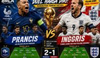 Prancis vs Inggris Piala Dunia 2026, Kylian Mbappe dan Harry Kane siap memimpin timnya dalam laga perebutan tempat ketiga di Mami Stadion.