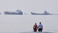 AS Serang Iran di Selat Hormuz memperlihatkan kawasan perairan strategis yang menjadi jalur utama distribusi minyak dunia di tengah eskalasi konflik Timur Tengah.