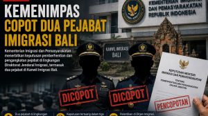 Pencopotan dua pejabat Imigrasi Bali. Ilustrasi AI/diksimerdeka.com