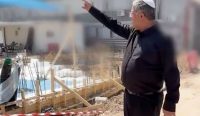Tangkapan layar Itamar Ben-Gvir saat meninjau lokasi proyek tiang gantungan Israel yang dikhususkan untuk warga Palestina.