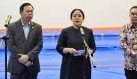 Puan Maharani dalam konferensi pers membahas usulan calon Dewan Gubernur Bank Indonesia