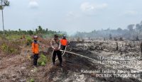 Tim Gabungan Tangani Karhutla di Hutan Lindung Gambut Tanjab Barat