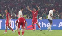 Striker Timnas, Ramadhan Sananta, berteriak merayakan kemenangan dramatis di Stadion GBK. Mentalitas petarung dan aura kemenangan seperti ini yang disiapkan pelatih John Herdman untuk laga head to head Indonesia vs Singapura di pembuka FIFA ASEAN Cup 2026 malam ini. (Foto: Zhizhao Wu/Getty Images)