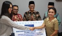 Mahasiswa asal NTT yang mendapat bantuan biaya indekos dari Gubernur Jawa Tengah, Ahmad Luthfi. (Foto: Ist)