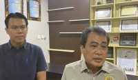 Anggota Komisi VI DPR RI I Gusti Ngurah Alit Kusuma Kelakan saat menyambangi kantor Pertamina di Jalan Sugianyar, Denpasar, Selasa (13/10/2026).